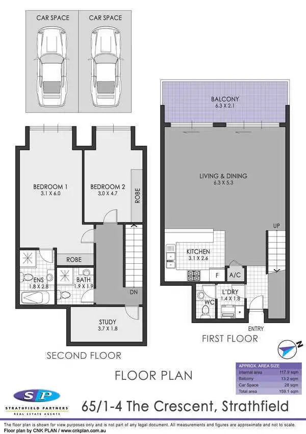 Floorplan of Homely apartment listing, 65/1 The Crescent, Strathfield NSW 2135