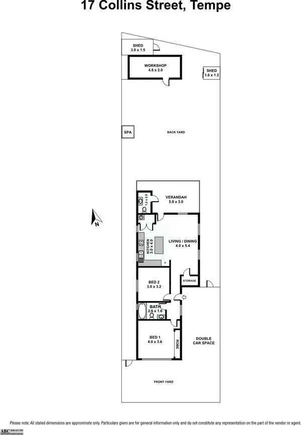 Floorplan of Homely house listing, 17 Collins Street, Tempe NSW 2044