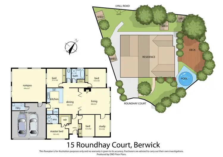 Floorplan of Homely house listing, 15 Roundhay Court, Berwick VIC 3806