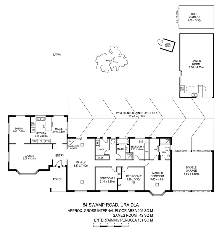 Floorplan of Homely house listing, 54 Swamp Road, Uraidla SA 5142