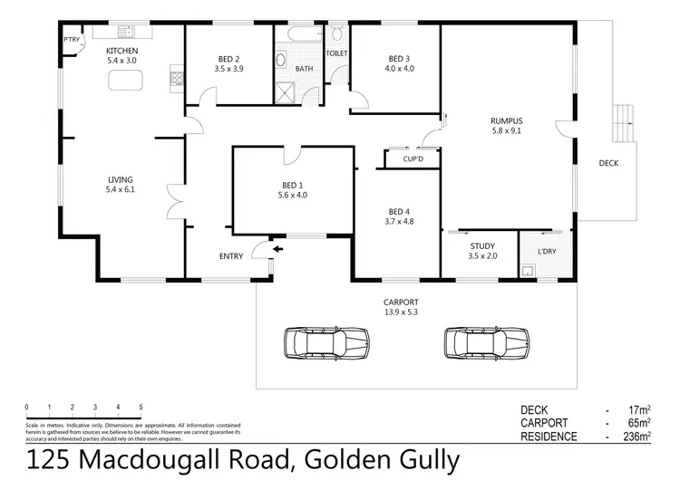 Floorplan of Homely house listing, 125 MacDougall Road, Golden Square VIC 3555