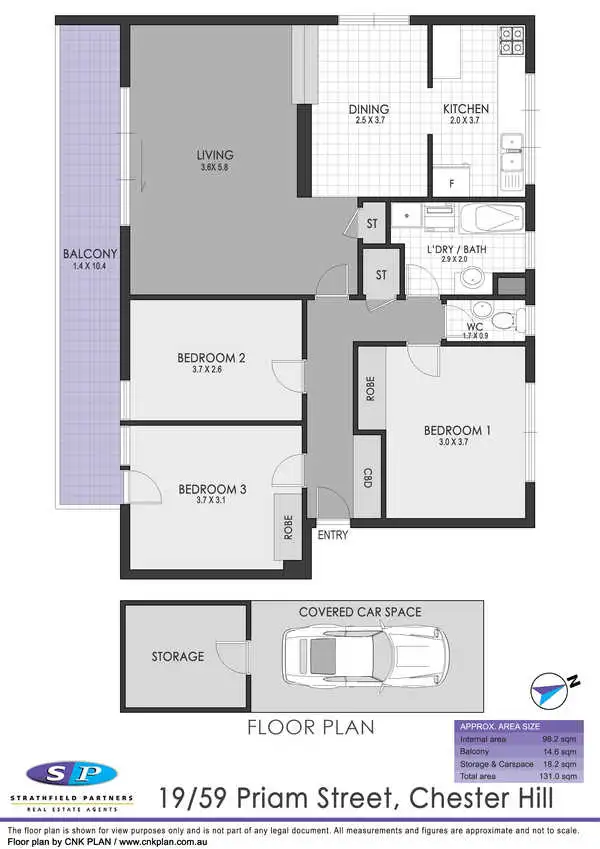 Floorplan of Homely apartment listing, 19/69 Priam Street, Chester Hill NSW 2162