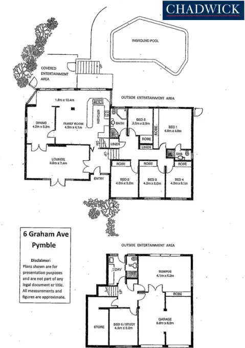 Floorplan of Homely house listing, 6 Graham Avenue, Pymble NSW 2073