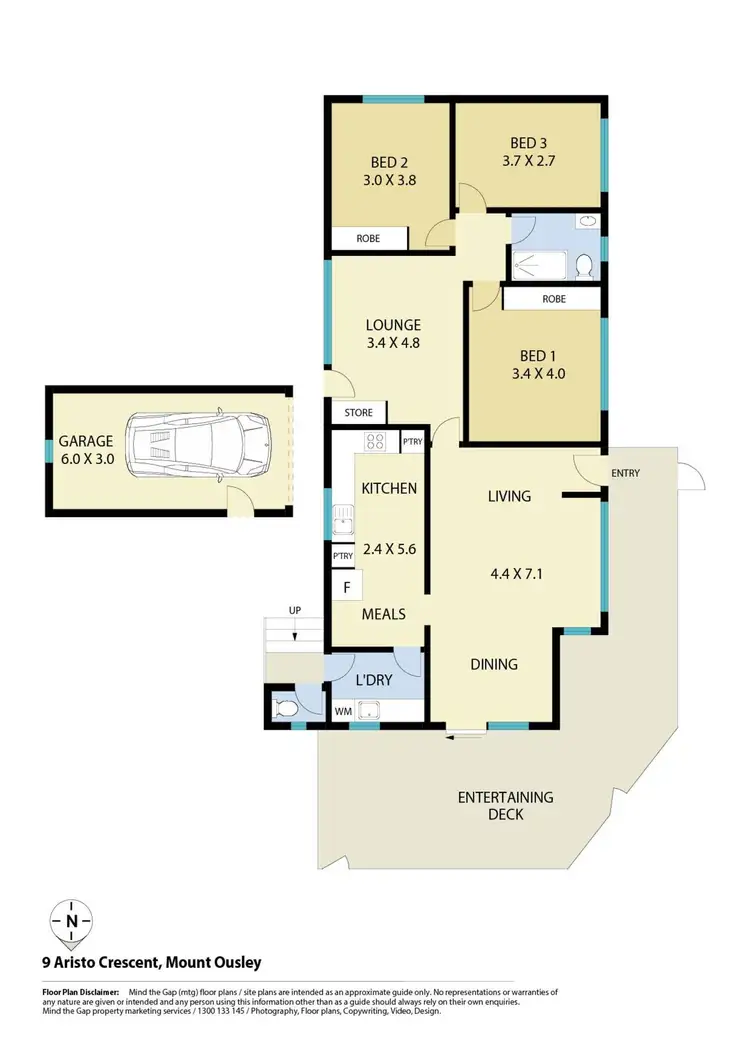 Floorplan of Homely house listing, 9 Aristo Crescent, Mount Ousley NSW 2519