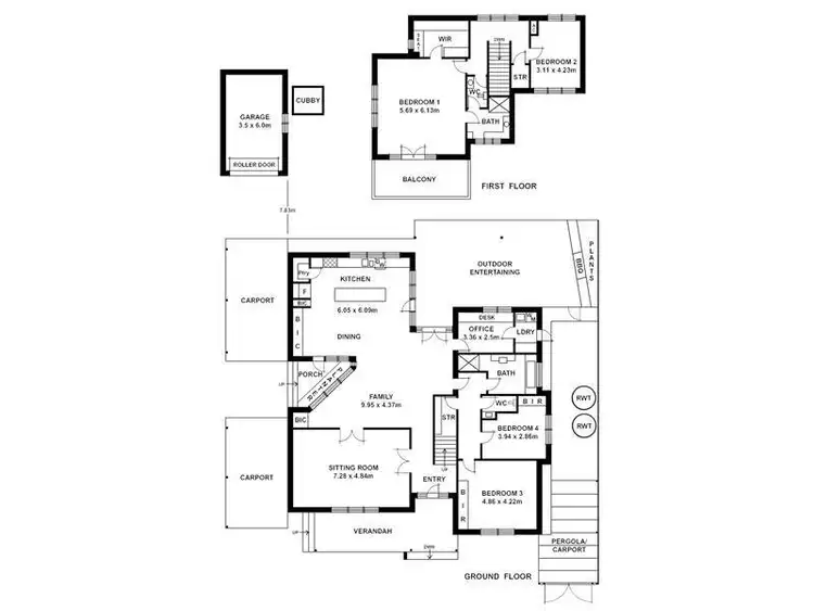 Floorplan of Homely house listing, 36 Greenwood Grove, Urrbrae SA 5064