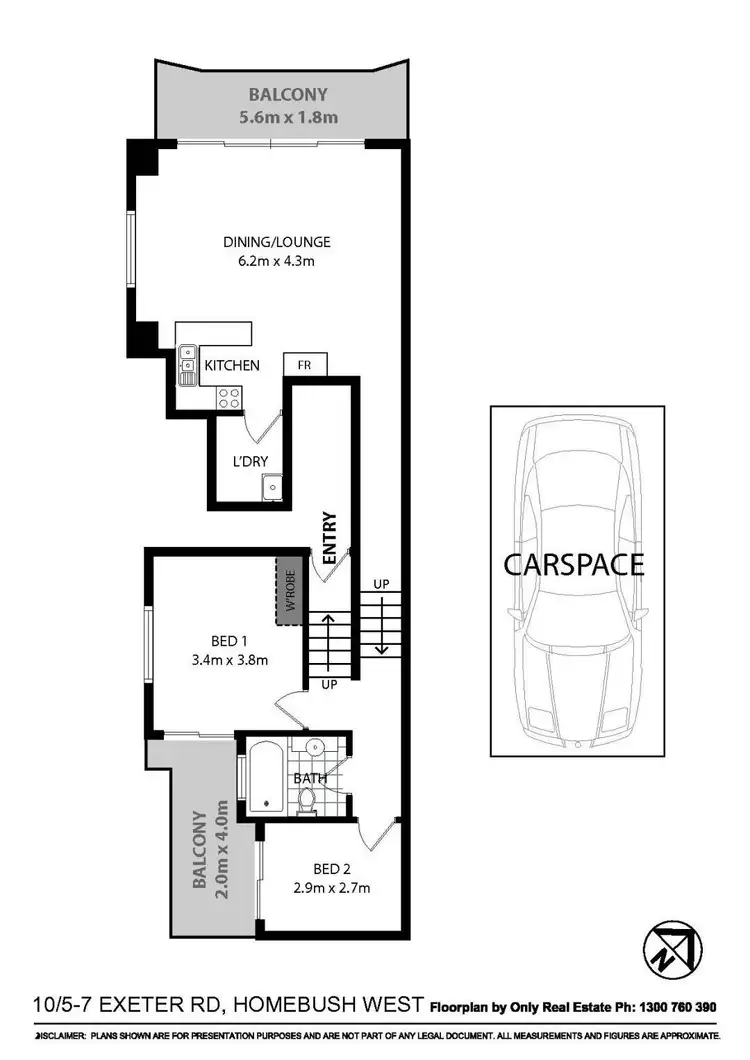 Floorplan of Homely apartment listing, 10/5-7 Exeter Road, Homebush West NSW 2140