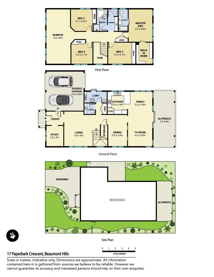 Floorplan of Homely house listing, 17 Paperbark Crescent, Beaumont Hills NSW 2155