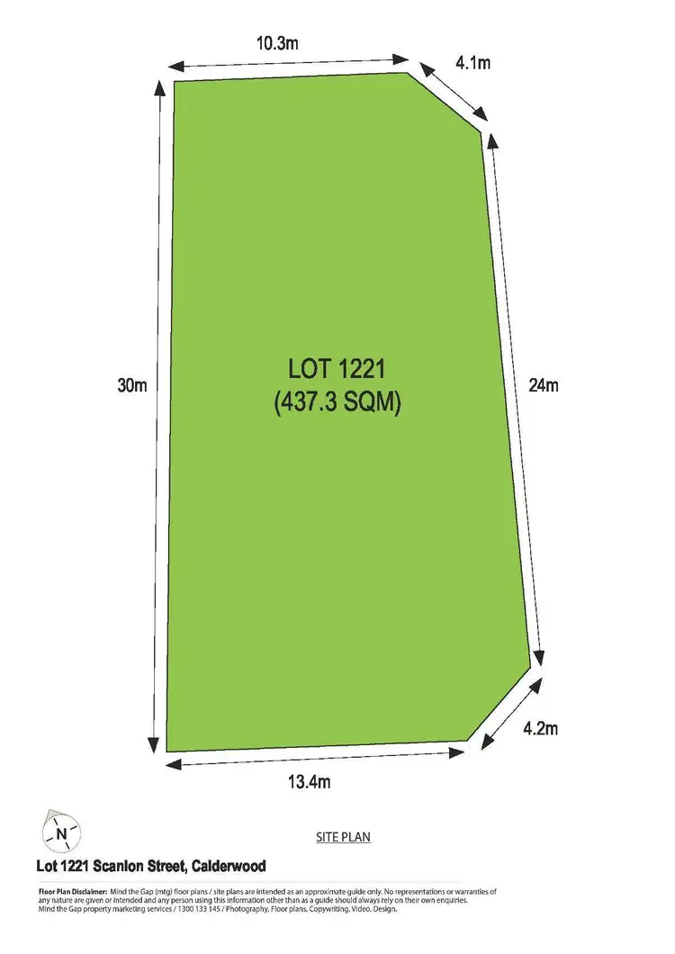Floorplan of Homely land listing, LOT 1221 Scanlon Street, Calderwood NSW 2527