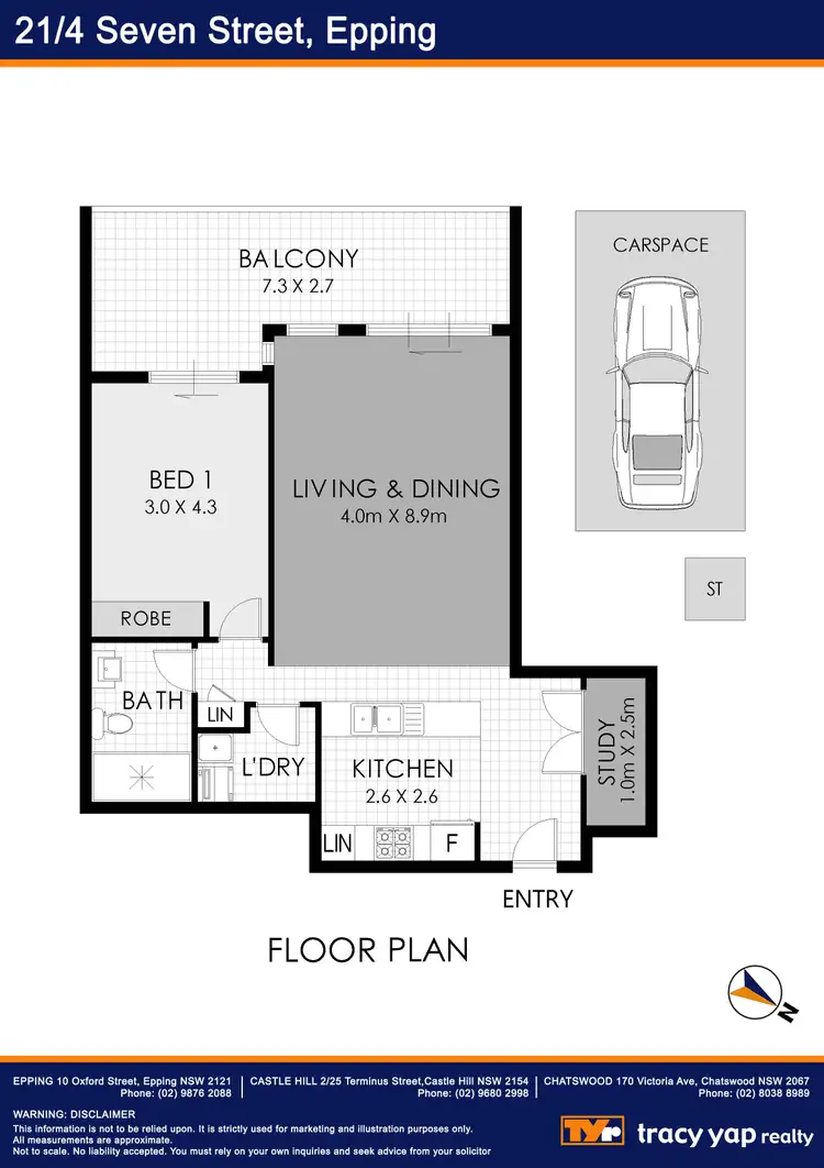 Floorplan of Homely apartment listing, G21/4 Seven Street, Epping NSW 2121