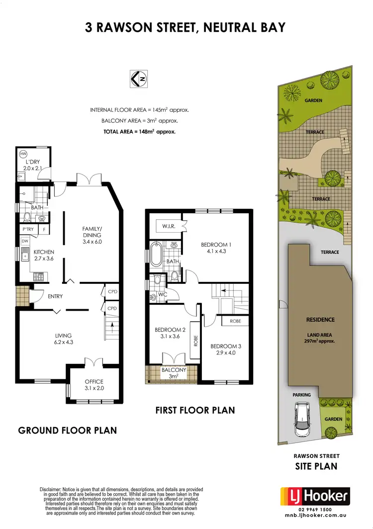Floorplan of Homely house listing, 3 Rawson Street, Neutral Bay NSW 2089