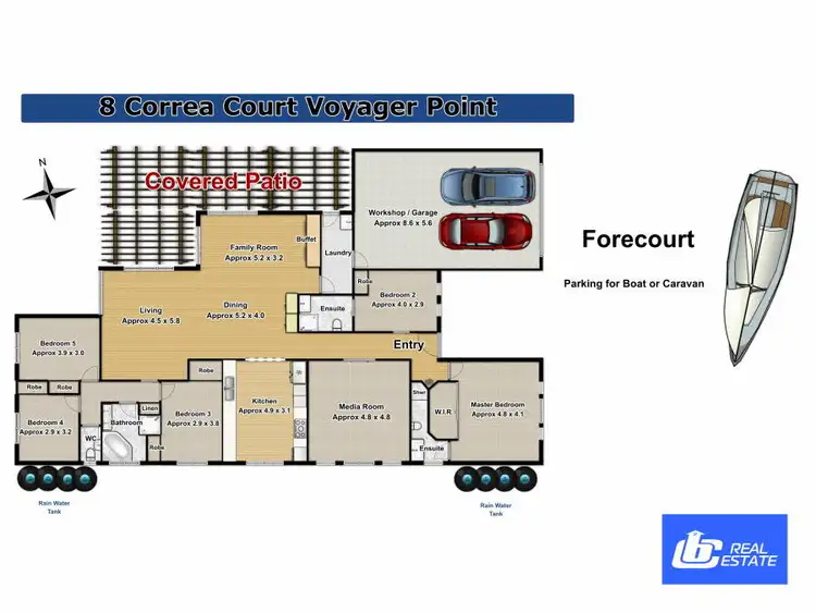 Floorplan of Homely house listing, 8 Correa Court, Voyager Point NSW 2172