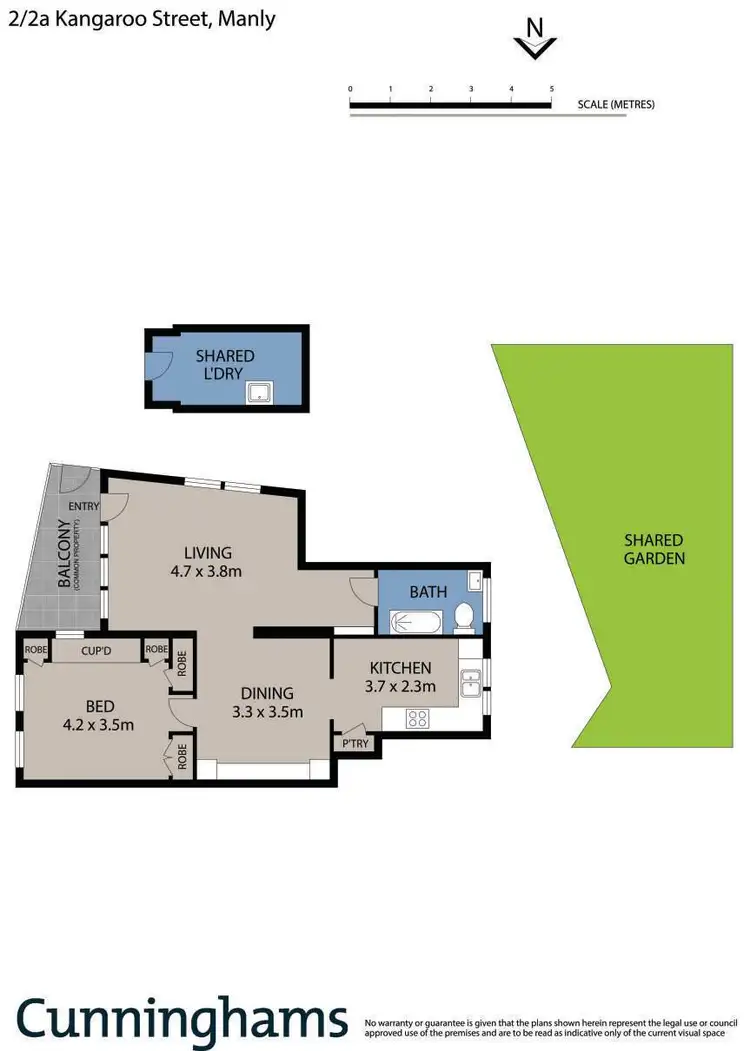 Floorplan of Homely unit listing, 2/2A Kangaroo Street, Manly NSW 2095