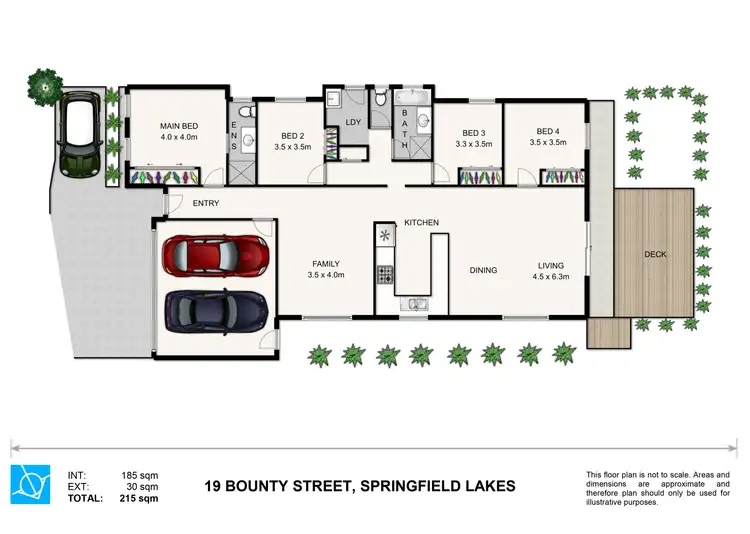 Floorplan of Homely house listing, 19 Bounty Street, Springfield Lakes QLD 4300