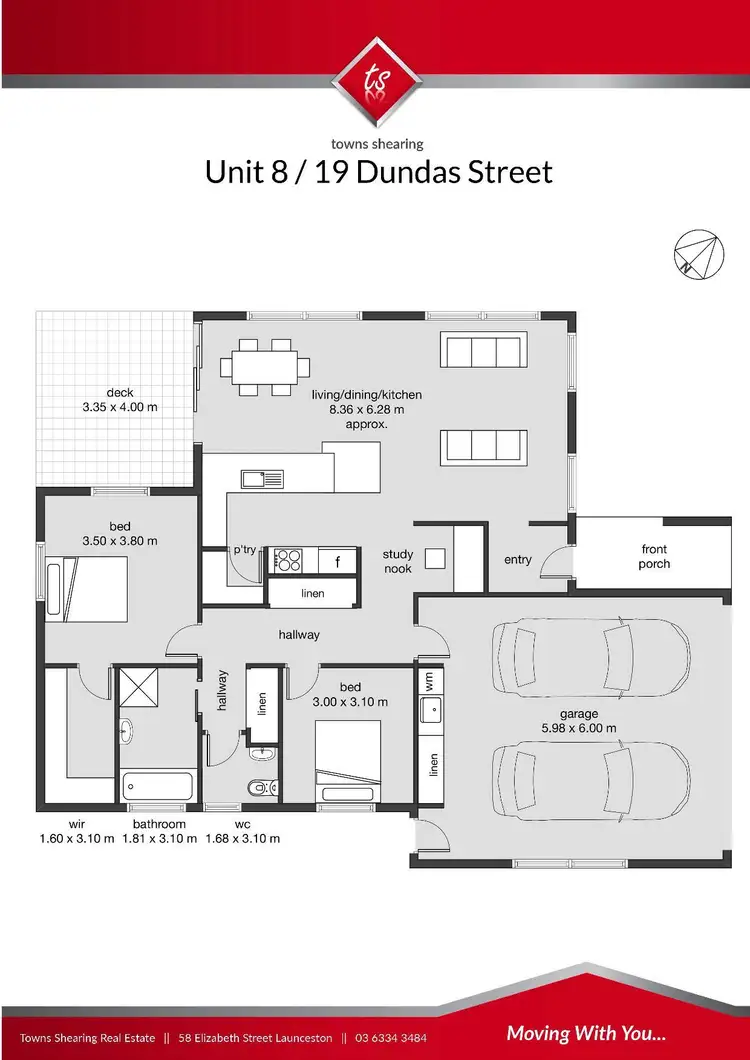Floorplan of Homely unit listing, 8/19 Dundas Street, Youngtown TAS 7249