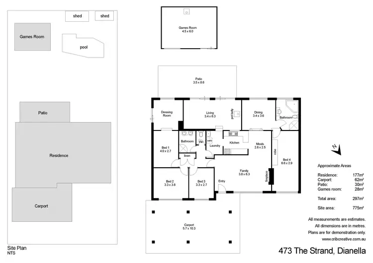 Floorplan of Homely house listing, 473 The Strand, Dianella WA 6059