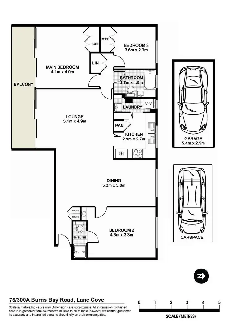 Floorplan of Homely apartment listing, Unit 75/300a Burns Bay Road, Lane Cove NSW 2066