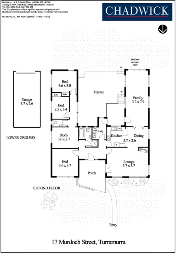 Floorplan of Homely house listing, 17 Murdoch Street, Turramurra NSW 2074