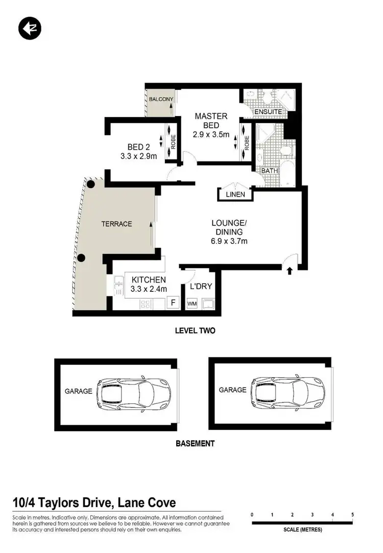 Floorplan of Homely apartment listing, 10/4 Taylors Drive, Lane Cove NSW 2066