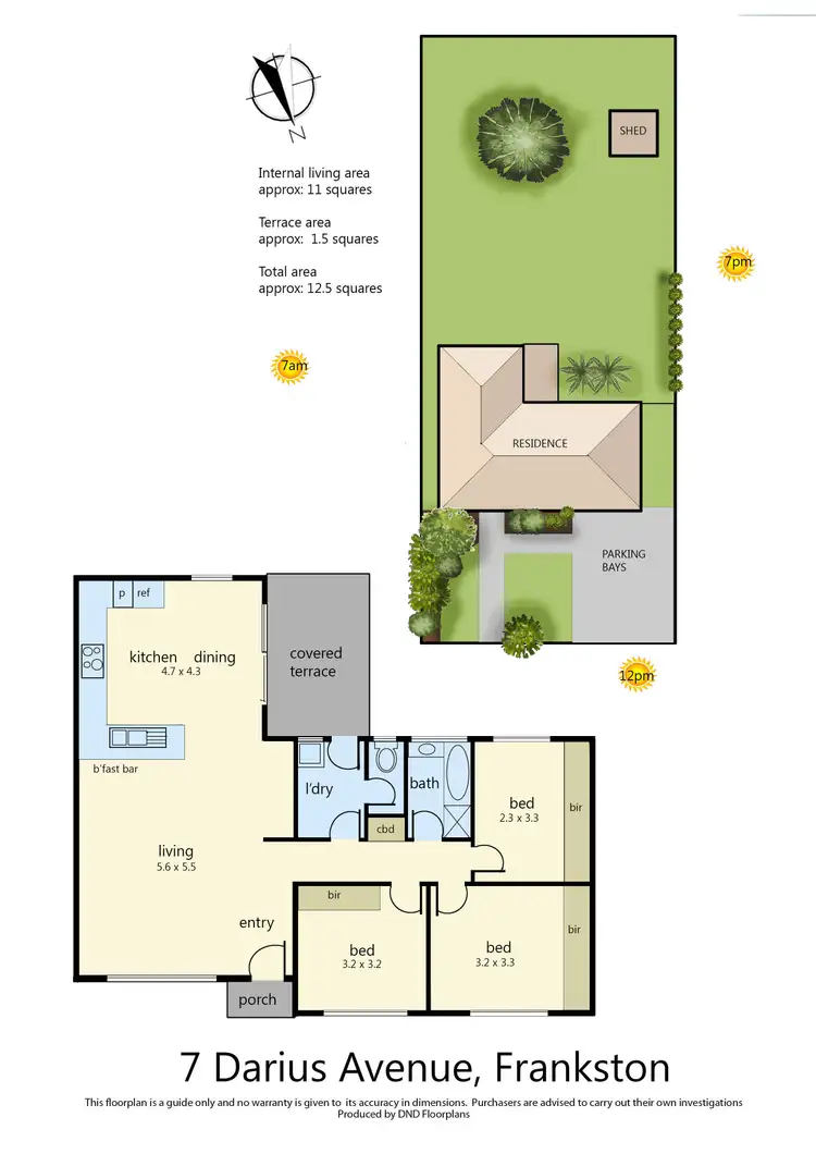 Floorplan of Homely house listing, 7 Darius Avenue, Frankston VIC 3199