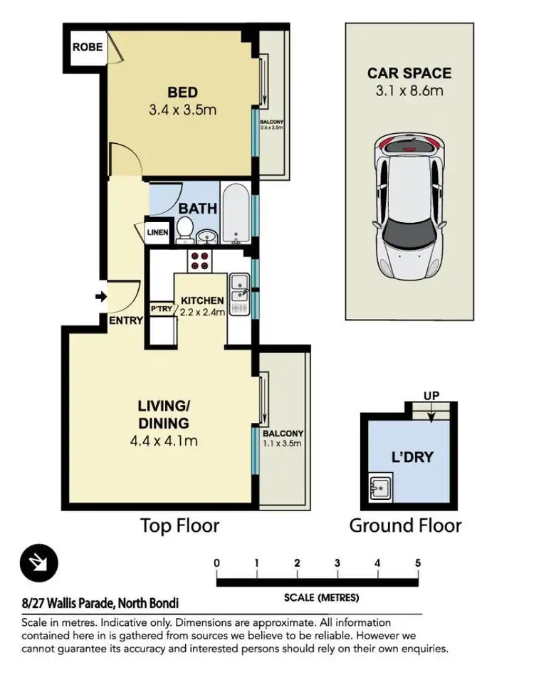 Floorplan of Homely apartment listing, 8/27 Wallis Parade, North Bondi NSW 2026