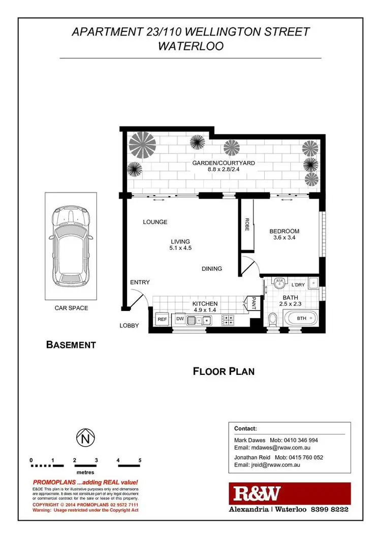 Floorplan of Homely apartment listing, 23/110 Wellington Street, Waterloo NSW 2017