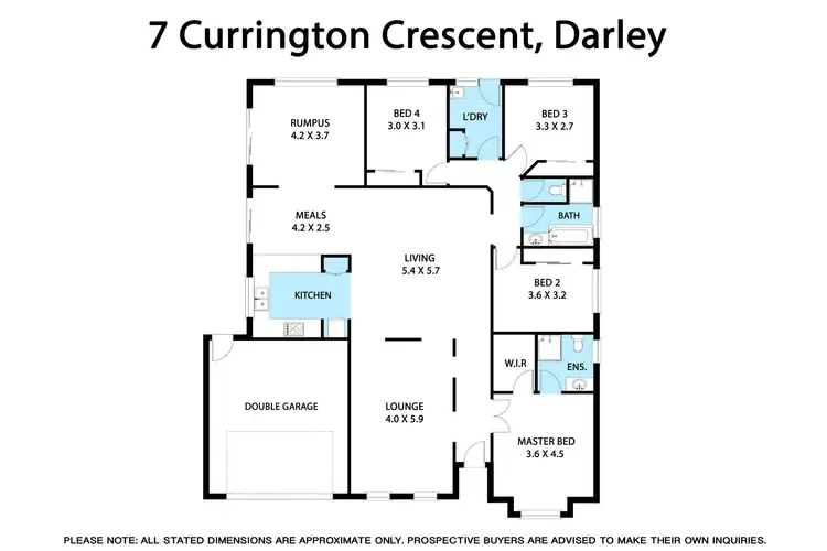Floorplan of Homely house listing, 7 Currington Crescent, Bacchus Marsh VIC 3340