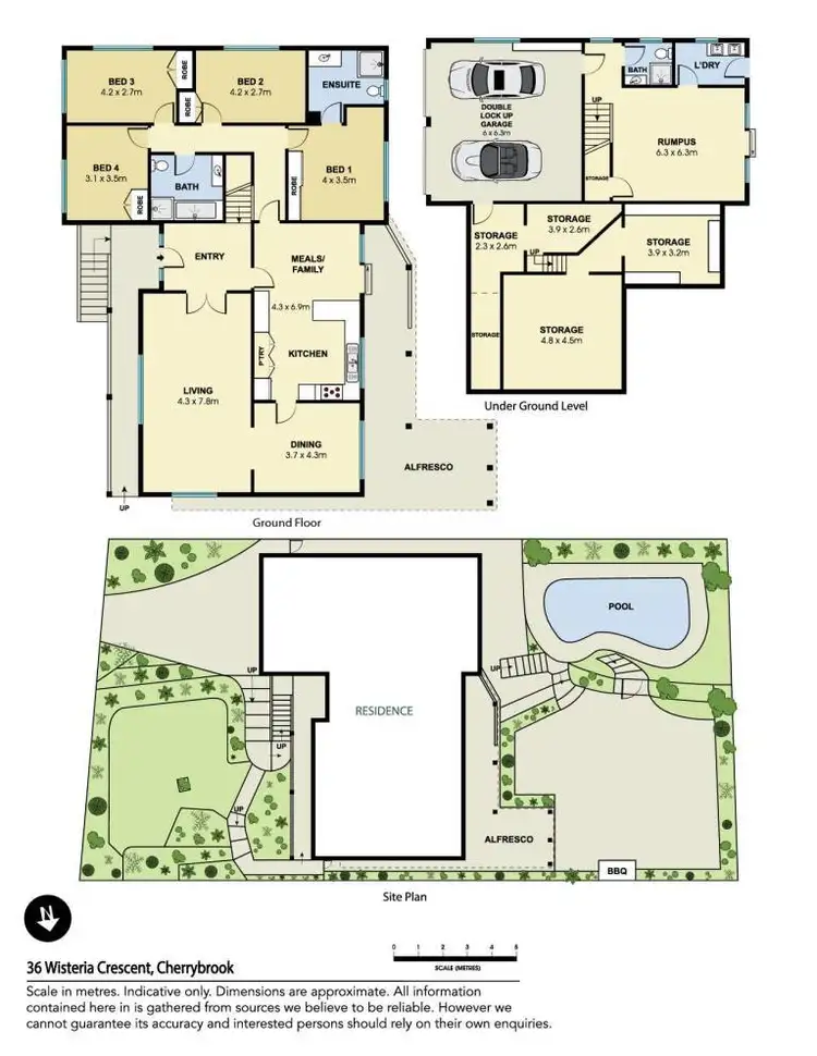 Floorplan of Homely house listing, 36 Wisteria Crescent, Cherrybrook NSW 2126