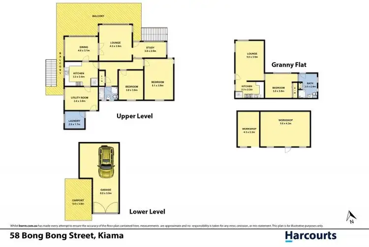 Floorplan of Homely house listing, 58 Bong Bong Street, Kiama NSW 2533