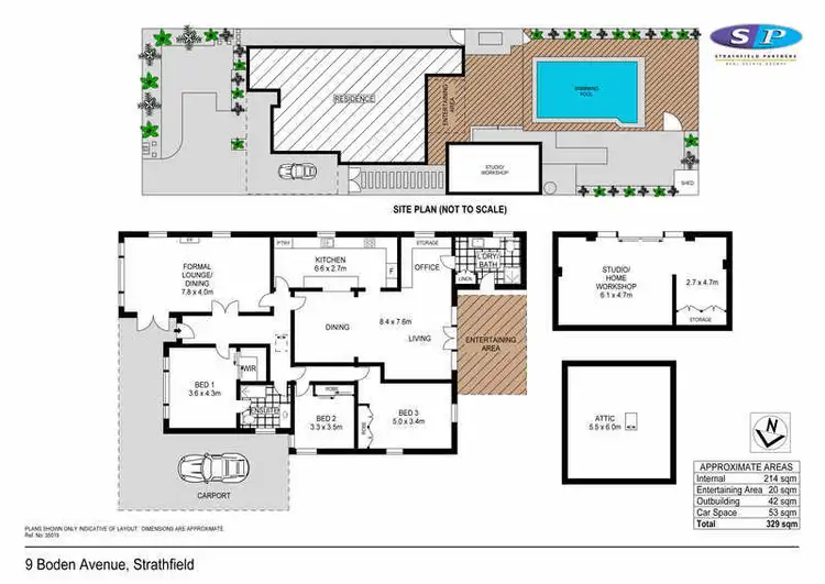 Floorplan of Homely house listing, 9 Boden Avenue, Strathfield NSW 2135