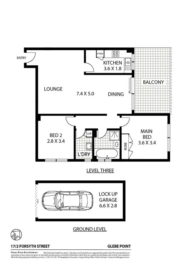 Floorplan of Homely unit listing, 17/2 Forsyth Street, Glebe NSW 2037