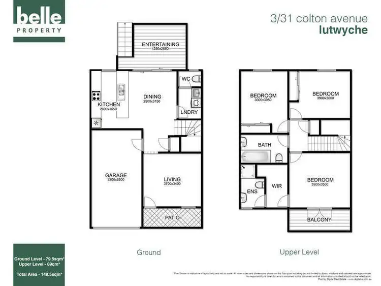 Floorplan of Homely townhouse listing, 3/31 Colton Avenue, Lutwyche QLD 4030