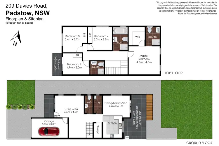 Floorplan of Homely semi-detached listing, 209 Davies Road, Padstow NSW 2211