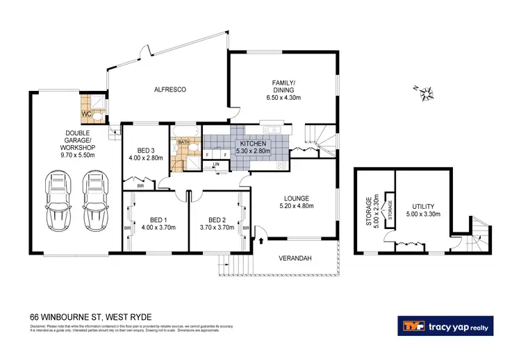 Floorplan of Homely house listing, 66 Winbourne Street, West Ryde NSW 2114