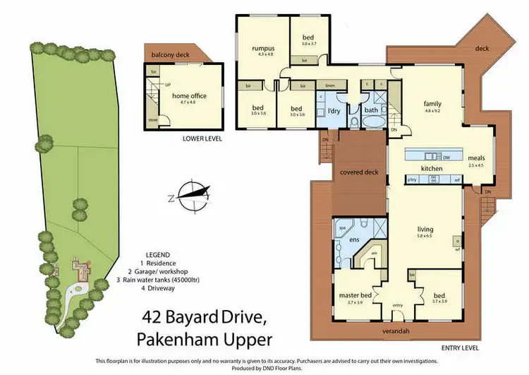 Floorplan of Homely rural property listing, 42 Bayard Drive, Pakenham Upper VIC 3810