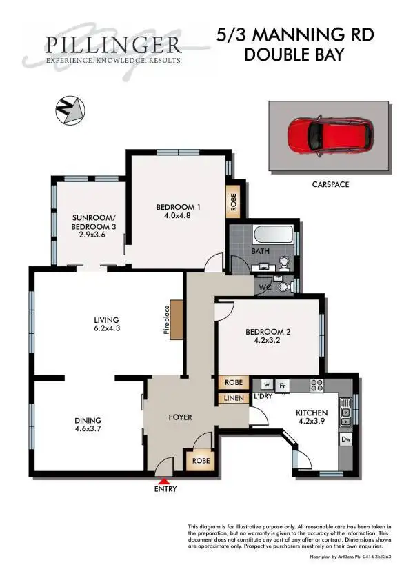 Floorplan of Homely unit listing, 5/3 Manning Road, Double Bay NSW 2028