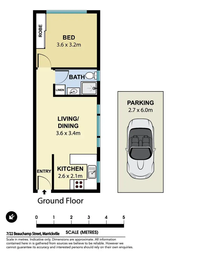 Floorplan of Homely apartment listing, 7/22 Beauchamp Street, Marrickville NSW 2204