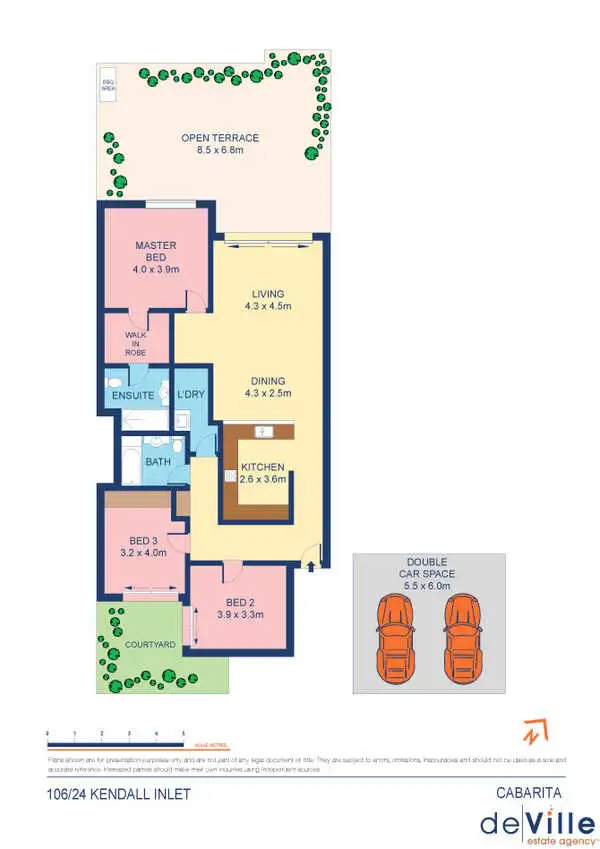 Floorplan of Homely apartment listing, 106/24 Kendall Inlet, Cabarita NSW 2137