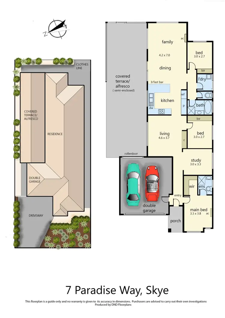 Floorplan of Homely house listing, 7 Paradise Way, Skye VIC 3977