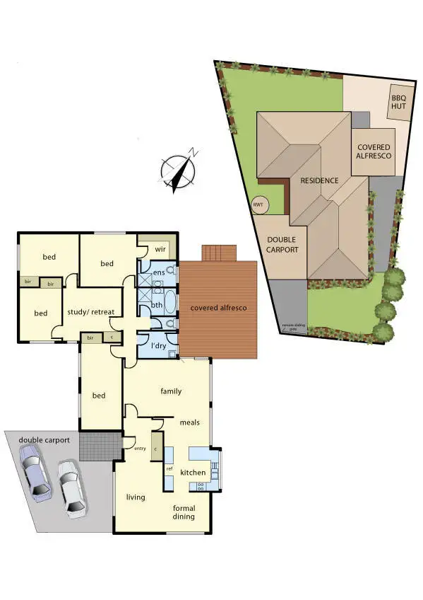 Floorplan of Homely house listing, 6 Anderson Court, Endeavour Hills VIC 3802