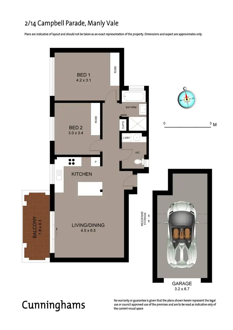 Floorplan of Homely apartment listing, 2/14 Campbell Parade, Manly Vale NSW 2093