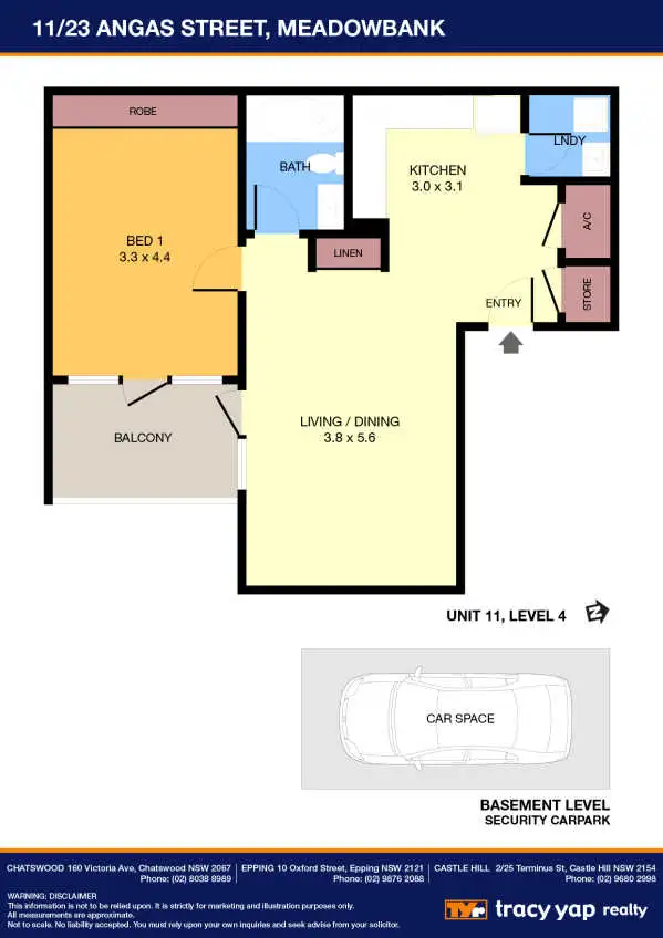 Floorplan of Homely apartment listing, 11/23 Angas Street, Meadowbank NSW 2114
