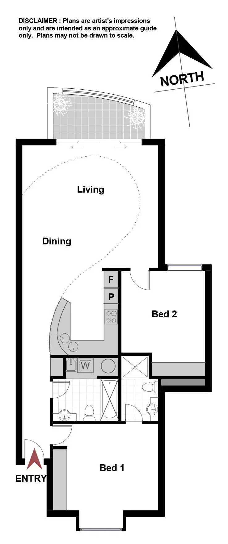 Floorplan of Homely apartment listing, 15/7 Hopegood Place, Garran ACT 2605