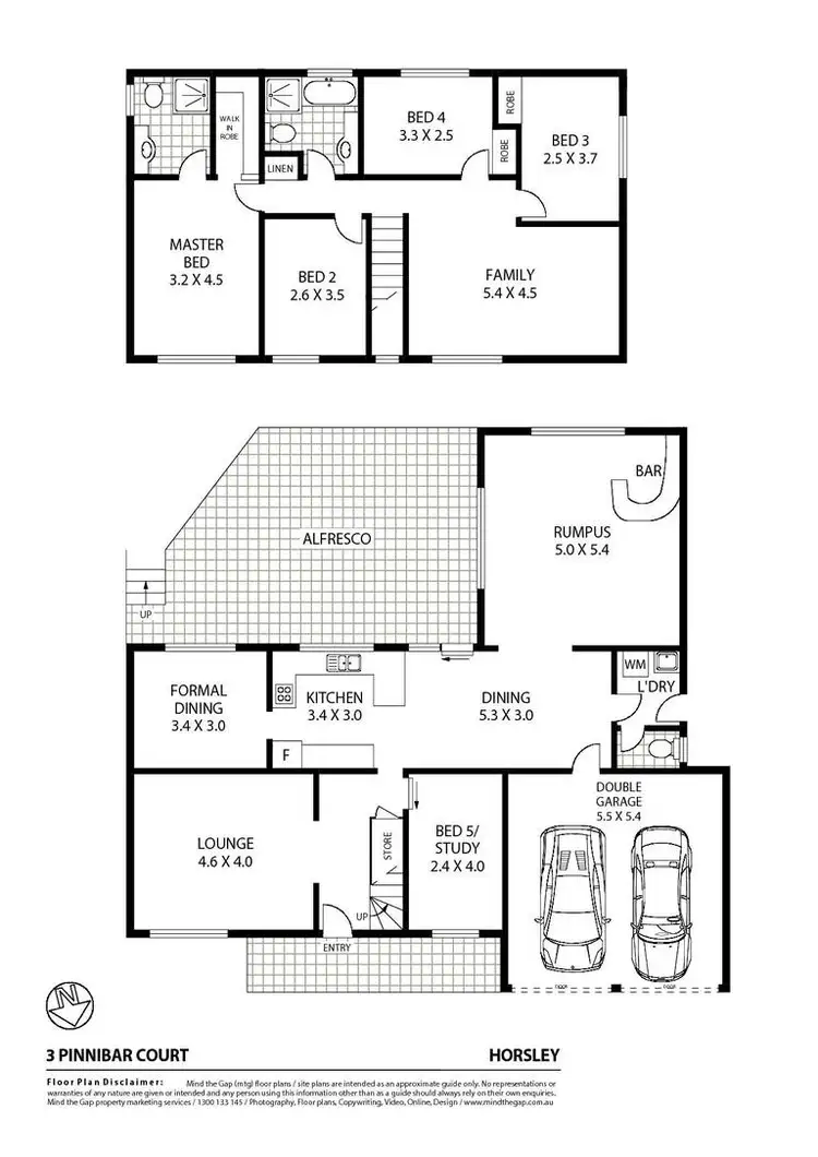 Floorplan of Homely house listing, 3 Pinnibar Court, Horsley NSW 2530