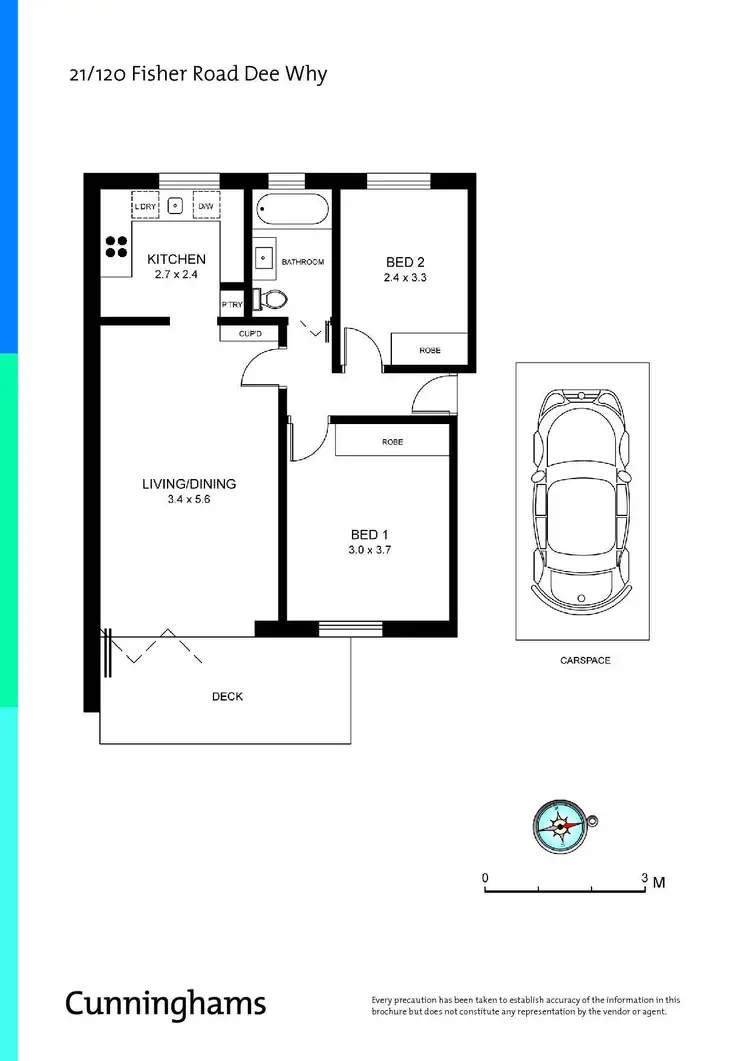 Floorplan of Homely apartment listing, 21/120 Fisher Road, Dee Why NSW 2099