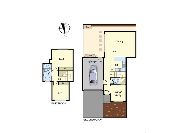 Floorplan of Homely townhouse listing, 57A Essex Park Drive, Endeavour Hills VIC 3802