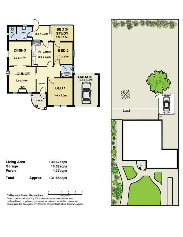 Floorplan of Homely house listing, 39 Benjamin Street, Manningham SA 5086