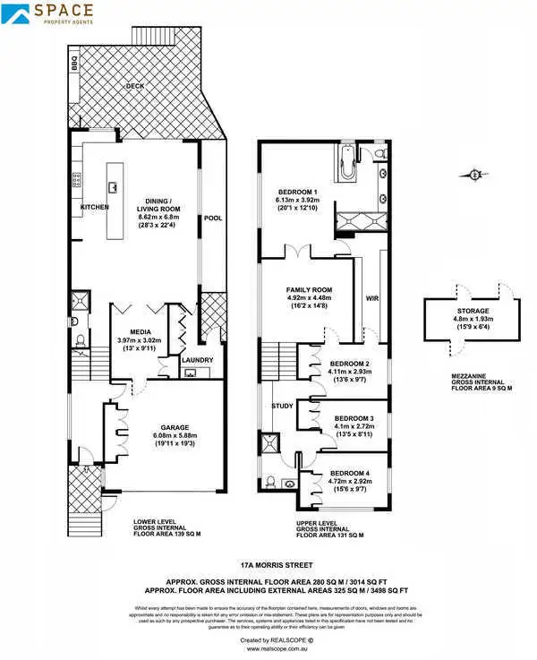 Floorplan of Homely house listing, 17a Morris Street, Paddington QLD 4064