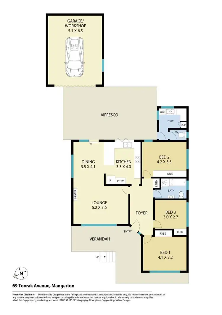 Floorplan of Homely house listing, 69 Toorak Avenue, Mangerton NSW 2500