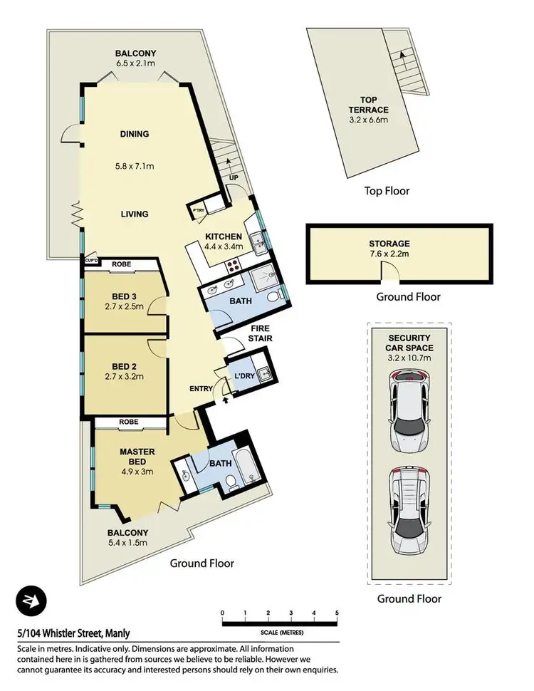 Floorplan of Homely apartment listing, 5/104 Whistler Street, Manly NSW 2095