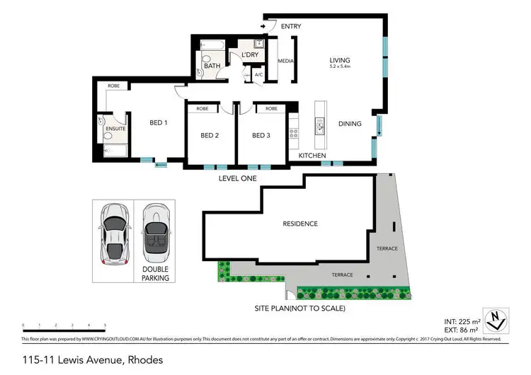 Floorplan of Homely apartment listing, 115/11 Lewis Avenue, Rhodes NSW 2138
